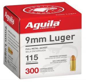 AGUILA 9MM FMJ 115GR BULK 300 - Taurus Savings